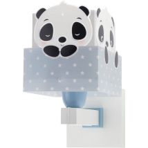 Lampada Applique Panda Azzurro – 63169T – 20 x 13,5 x 25 cm – Polipropilene – Lúzete