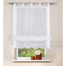 Home Fashion - 79252-801 - Tenda A Pacchetto Batist, 140 X 80 Cm, Colore: Bianco
