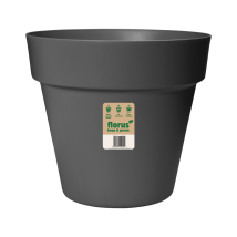 Florus Paris Pot De Fleurs 35 - Gris - Ø 34 X H 30 Cm - Intérieurextérieur - 100% Recyclé