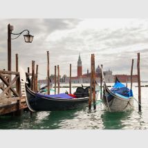 Papier Peint Intissé - Gondoles À Venise - 360x270 Cm