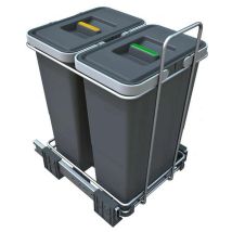 Elletipi - Ecofil - Eingebauter Abfallbehälter, Geteilt, 16 L Pf01 34c2