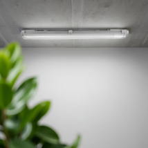 Réglette Avec 2 Tubes Led 24w Étanche 2520lm Remplaçable Ip65 Blanc - Siance