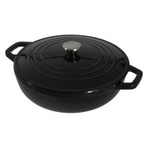 Toque Cast Iron Enameled Dutch Oven Bread Baking Casserole Pot Self-basting Lid