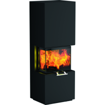 Olsberg - Kaminofen Osorno S 5,7 Kw Ofen Kamin Holzofen Bausatz 'stahl/schwarz'
