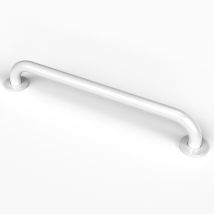 Nymas Nymapro Round Flange Steel Grab Rail 600mm Length - White