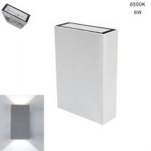 BES 6W LED-Wandleuchte IP65 – Modernes Doppellicht – Kaltweiß 6500K – Ideal für Innen- und Außenbereich