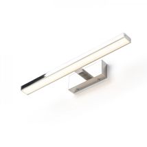 Faretto Applique Panon Long Da Parete Cromo 230v Led 12w Ip44 3000k