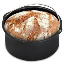 Deuba - Monzana Recipiente Para Hornear Pan Accesorios Para Freidora De Aire Sin Aceite Airfryer Ø17cm 1,2l Apto Para Lavavajillas