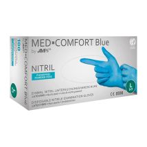 Guanti Singoli -uso In Nitrile. Comfort Blu Medico. Non Polveroso. Taglia 2xl