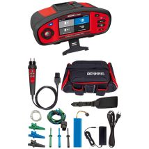Benning Installationsprüfgerät IT 200 – 4,5" Farb-Touchscreen – 4400 mAh Akku – 200 mA DC Messstrom – USB, RS-232, Funk