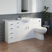 Bathroom Vanity Unit Drawer Cabinet Laundry Storage Toilet Furniture Basin Sink