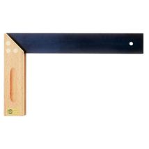 Inglete de carpintero n° 403 – 300 mm – Acero dura – Madera de haya – Racores de latón – Carril de latón doblemente ganado