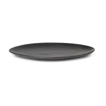 Ferm-living Flow Plato Porcelana Negra 22 Cm