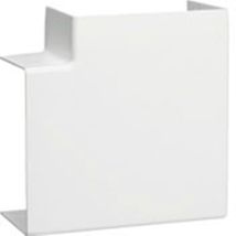 Ángulo plano blanco para rampa – PVC – 9,5 cm x 6,3 cm – Accesorio para canal