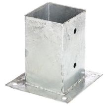 211639 Porta Palo Da Avvitare, Acciaio, 91 X 91 Mm - Alberts