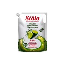 Scala Piatti Limone - Detersivo Piatti Ricarica 1,8l Agrumi E Aceto