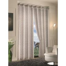 Home Collection - S - Coppia Tendine Stripes 70x150 Cm Naturale In Poliestere