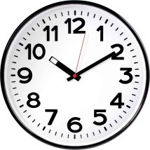 82320 Quarz Wanduhr 300 Mm X 50 Mm Schwarz - Eurotime
