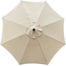 Copertura Per Ombrellone Ersandy, 8 Stecche, 3 M, Impermeabile, Resistente Ai Raggi Uv, Tessuto Di Ricambio, Per Patio, Esterno, Terrazza, Beige