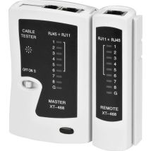Misuratore di potenza CAT-1TEST – Tester di linea per CAT-5, CAT-6 e ISDN – Display LED – 0,132 kg