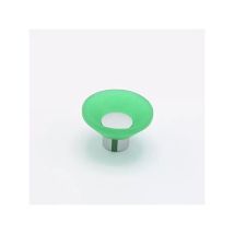 Pomolo Concavo In Gomma Morbida Verde 49x30mm - 015m Soft