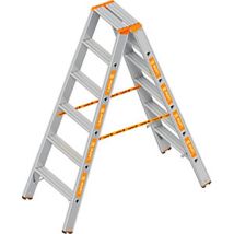 Layher - Escalera Tipo Tijera Acceso Por Ambos Lados 2 X 6 Peldaños