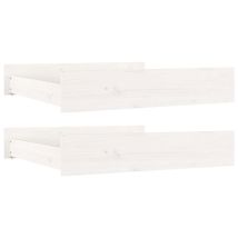 Maison Exclusive - Cassettoni Da Letto 2 Pz Biancin Legno Massello Di Pino