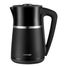 Concept - Wasserkocher, Volumen 1,7 L, Mit Temperaturregelung, 2200 W, Schwarz Rk3100