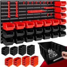 Pannello Preforato Portautensili Ampliabile Box Portautensili Ganci Portachiavi Organizer Cacciaviti Portaminuteria Officina Garage Diy 45 Pz - Deuba