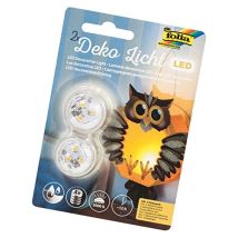 Bougie LED décorative – 2 lumières – Matières, Hauteur, Quantité par pack – Folia