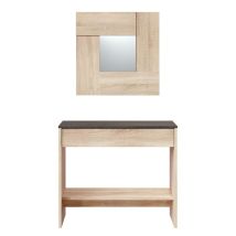 Venditadimobilionline - Kit Ingresso Oxys 1 Cassetto + Specchio Cm. 92x33x79h