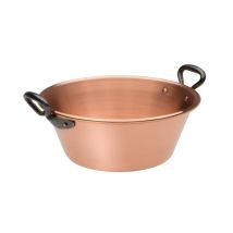 Pentola Per Marmellate 26 Cm In Rame 12/10 Con Manici In Ghisa - Baumalu