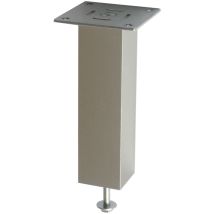 Barkonsole Capri Gerade 50 X 50 Mm, Höhe 230 Mm, Aluminium Edelstahl-effekt