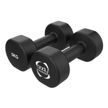 Body Revolution – 2 x 5kg Neoprene Dumbbells – Durable Cast Iron – Non-Slip Coating – Compact Design – Ideal for Strength Training