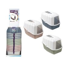 Vadigran – Lettiera chiusa Komoda 54x39x40 cm in polipropilene con filtro anti odore – Accessorio per gatti