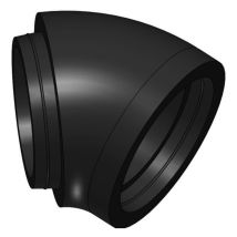 Pluggit Isoplugg46 Bogen 45° Dn125, Ippbo125-45