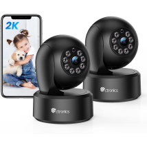 Indoor Wifi Überwachungskamera 2k 3mp,ip-kamera Mit App 360°ptz ,mit Personen-/bewegungserkennung, Auto-tracking, Ir Nachtsicht 20m, 2-wege-audio Für 