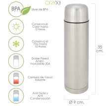 Thermos Liquido Acciaio Inox Antigoccia 1 Litro