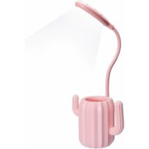 Ousudela - Wireless Desk Lamp, Adjustable Brightness Touch Led Reading Table Lamp With Pencil Holder Desk Decoration Original Gift For Teenage Girl 