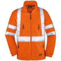 Protect Workwear - Big Arbeitsschutz Big Warnfleecejacke Seattle Gr. S Leuchtorange