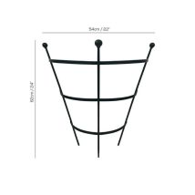 Half Peony Cage Support Frame - Black - Pack Of 1