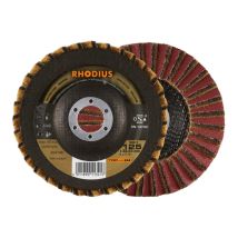 Disque à lamelles pour meuleuse – 115 x 22,23 mm – Grain Medium – 10 pièces – Rhodius Abrasives