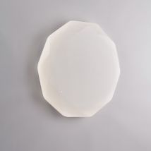 Plafoniera In Acrilico Bianco Diametro 40 Con Led Integrato Cct + Telecomando H.7 - Ø 40