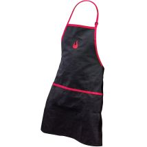 140 517 - Grembiule Per Barbecue Con Tasche, Nero E Rosso - Char-broil