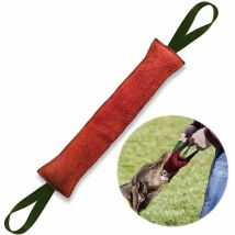 Indestructible 40cm Dog Tug With 2 Handles, Dog Toy Made From Fire Hose, Extra Robust Bite Tug.