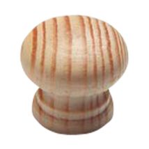 Merriway Bh03885 Pomello Per Ante Di Armadi E Credenze In Legno Di Pino Pre-forato, Non Verniciato, Bianco, 60 Mm, Set Di 10 Pezzi