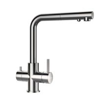 Vitus - Spültischarmatur Mit Ausziehbarem Auslauf Und Mit Filterfunktion, Edelstahl 560120edm - Schock