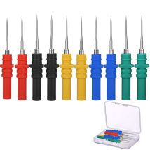 10pcs Backside Probe Pins, Multimeter And Automotive Testing, Insulation Probes With Pin