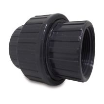 Profec - Verschraubung Pvc-u Innengewinde X Innengewinde 2 Zoll, 10 Bar, Grau