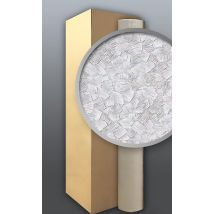 Edem - 80309br60-4 Carta Da Parati Strisciata Tnt Con Stucco Struttura Bianco Riverniciabile 106 Mq 4 Rot.